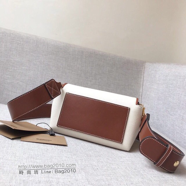Burberry專櫃新款女包 巴寶莉走秀款帆布相機包單肩斜挎女包  db1062
